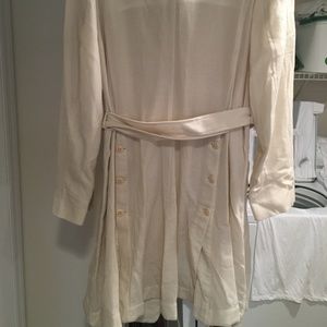 ANN DEMEULEMEESTER WOOL LIGHTWEIGHT MILITARY COAT